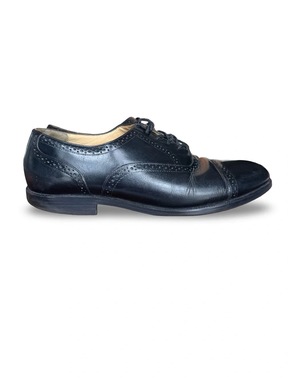 Bostonian Stockbridge black leather cap toe oxford dress Shoes Men’s Size 12